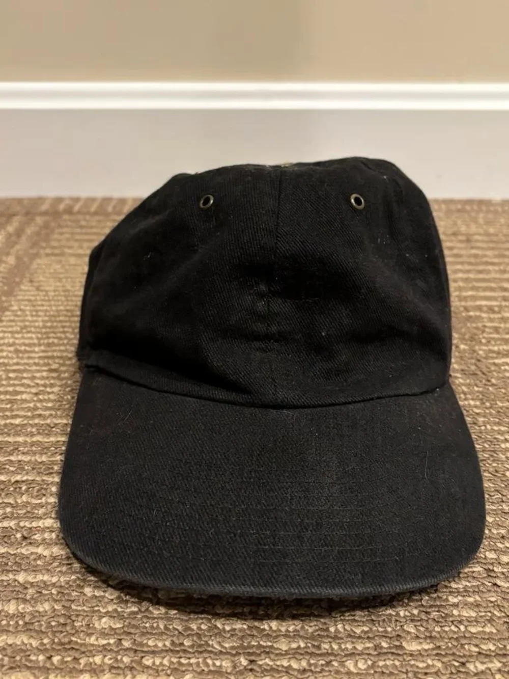 Faded Glory Black Corduroy Baseball Cap